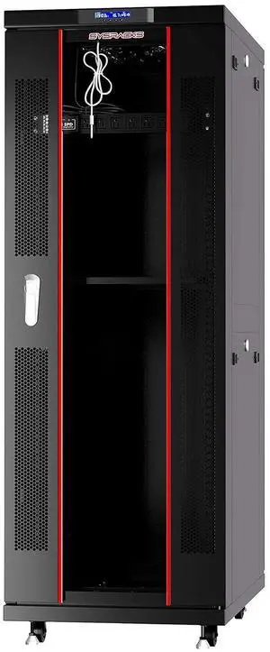 32U Server Rack Cabinet 19" Network Rack Enclosure, 39" Deep Floor Standing Data Rack with Locking Glass Door, Cooling Fans, PDU & Shelf for Servers, Switches and Patch Panels 32U Server Rack Cabinet 19" Network Rack Enclosure, 39" Deep Floor Standing Data Rack with Locking Glass Door, Cooling Fans, PDU & Shelf for Servers, Switches and Patch Panels