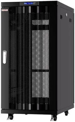 22U Server Rack Cabinet, 39 Deep 19 Floor Standing Network Enclosure, 1600 lb Capacity, 35 Rail Depth, Mesh Doors, 4 Fans, PDU, Shelf & Mounting Hardware 22U Server Rack Cabinet, 39 Deep 19 Floor Standing Network Enclosure, 1600 lb Capacity, 35 Rail Depth, Mesh Doors, 4 Fans, PDU, Shelf & Mounting Hardware