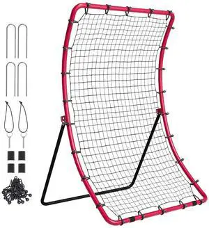 Baseball and Softball Rebounder Net, PitchBack Baseball Pitching Net, Volleyball Pitch Return Trainer Rebound Net with Pitching Target, All Angle Fielding Rebound Net for Grounders Pop Flies Baseball and Softball Rebounder Net, PitchBack Baseball Pitching Net, Volleyball Pitch Return Trainer Rebound Net with Pitching Target, All Angle Fielding Rebound Net for Grounders Pop Flies