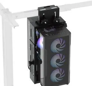 Computer Tower Stand, PC Stand up to 44lbs, CPU Holder Adjustable Height and Width Fits Mid-Tower and Mini-Tower, For Single-crossbeam Computer Tower Stand, PC Stand up to 44lbs, CPU Holder Adjustable Height and Width Fits Mid-Tower and Mini-Tower, For Single-crossbeam