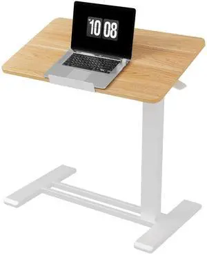H7 PRO Mobile Standing Desk Adjustable Overbed Table Pneumatic with Wheels 55°Tiltable Portable Laptop Desk Rolling Computer Cart Foldable Bedside Table(27.6" W x 15.7" D, Maple) H7 PRO Mobile Standing Desk Adjustable Overbed Table Pneumatic with Wheels 55°Tiltable Portable Laptop Desk Rolling Computer Cart Foldable Bedside Table(27.6" W x 15.7" D, Maple)