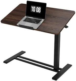H7 PRO Mobile Standing Desk Adjustable Overbed Table Pneumatic with Wheels 90°Tiltable Portable Laptop Desk Rolling Computer Cart Foldable Bedside Table(31.5" W x 17.7" D, Rustic Brown) H7 PRO Mobile Standing Desk Adjustable Overbed Table Pneumatic with Wheels 90°Tiltable Portable Laptop Desk Rolling Computer Cart Foldable Bedside Table(31.5" W x 17.7" D, Rustic Brown)
