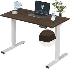 E6 Bamboo 3-Stage Dual Motor Electric Standing Desk 48 x 24 Sit Stand Up Desk, Holds 220 lbs, Adjustable Height w/Memory Presets, Solid Walnut Bamboo Desktop & White Frame, Ships in 2 Boxes E6 Bamboo 3-Stage Dual Motor Electric Standing Desk 48 x 24 Sit Stand Up Desk, Holds 220 lbs, Adjustable Height w/Memory Presets, Solid Walnut Bamboo Desktop & White Frame, Ships in 2 Boxes