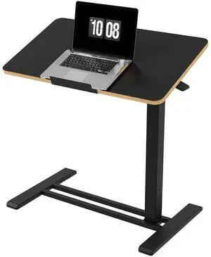 H7 PRO Mobile Standing Desk Adjustable Overbed Table Pneumatic with Wheels 90°Tiltable Portable Laptop Desk Rolling Computer Cart Foldable Bedside Table(27.6" W x 15.7" D, Black Maple) H7 PRO Mobile Standing Desk Adjustable Overbed Table Pneumatic with Wheels 90°Tiltable Portable Laptop Desk Rolling Computer Cart Foldable Bedside Table(27.6" W x 15.7" D, Black Maple)