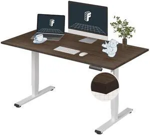 E6 Bamboo 3-Stage Dual Motor Electric Standing Desk 60 x 30 Sit Stand Up Desk, Holds 220 lbs, Adjustable Height w/Memory Presets, Solid Walnut Bamboo Desktop & White Frame, Ships in 2 Boxes E6 Bamboo 3-Stage Dual Motor Electric Standing Desk 60 x 30 Sit Stand Up Desk, Holds 220 lbs, Adjustable Height w/Memory Presets, Solid Walnut Bamboo Desktop & White Frame, Ships in 2 Boxes