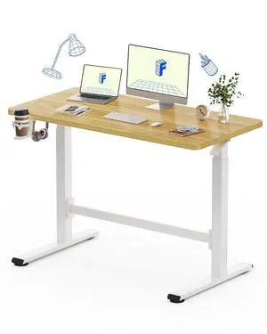 H7 Plus Gas Spring Adjustable Standing Desk, Mobile Rolling Sit-Stand Table with Wheels, Cordless Stand Up Desk for Small Spaces & Home Office, 48" One-Piece Desktop Maple,Height 27.6"45" H7 Plus Gas Spring Adjustable Standing Desk, Mobile Rolling Sit-Stand Table with Wheels, Cordless Stand Up Desk for Small Spaces & Home Office, 48" One-Piece Desktop Maple,Height 27.6"45"