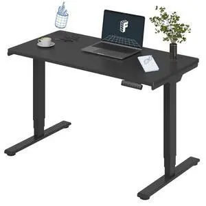 E6 3-Stage Dual Motor Electric Standing Desk 48 x 24 Sit Stand Up Desk, Holds 220 lbs, Adjustable Height w/Memory Presets, One-Piece Black Desktop & Black Frame, Ships in 2 Boxes E6 3-Stage Dual Motor Electric Standing Desk 48 x 24 Sit Stand Up Desk, Holds 220 lbs, Adjustable Height w/Memory Presets, One-Piece Black Desktop & Black Frame, Ships in 2 Boxes