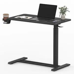 Mobile Standing Desk with Wheels Pneumatic Laptop Desk Rolling Computer Cart Movable Height Adjustable Small Sit Stand Workstation Home Use (31.5" W x 17.7" D, Black) Mobile Standing Desk with Wheels Pneumatic Laptop Desk Rolling Computer Cart Movable Height Adjustable Small Sit Stand Workstation Home Use (31.5" W x 17.7" D, Black)