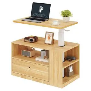 H7 CAB Height Adjustable Sit-Stand Computer Workstation Desk with Storage, Pneumatic Lift Laptop Desk with Drawer & Cabinet, Compact Small Space Home Office Desk (25.8"41.3", Maple) H7 CAB Height Adjustable Sit-Stand Computer Workstation Desk with Storage, Pneumatic Lift Laptop Desk with Drawer & Cabinet, Compact Small Space Home Office Desk (25.8"41.3", Maple)