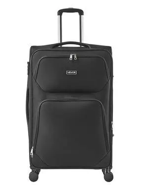Softside Expandable Luggage with Spinner Wheels, 28-Inch Softside Checked Large Luggage, Lightweight Checked Suitcase with Expandable Zippered Pocket and TSA Lock, Black Softside Expandable Luggage with Spinner Wheels, 28-Inch Softside Checked Large Luggage, Lightweight Checked Suitcase with Expandable Zippered Pocket and TSA Lock, Black