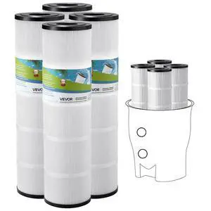 Pool Filter Cartridge, 420 Sq. Ft, Spa Hot Tub Filter Cartridge Replacement, Compatible with Pentair CCP420, PCC105-PAK4 Pool Filter Cartridge, 420 Sq. Ft, Spa Hot Tub Filter Cartridge Replacement, Compatible with Pentair CCP420, PCC105-PAK4