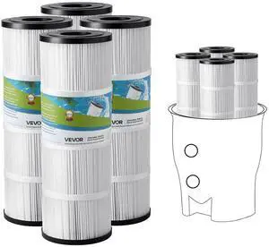 PLFPCC80 Pool Filter Replaces Pentair CCP320, Pleatco PCC80-PAK4, Ultral-A5, Unicel C-7470, R173573, Filbur FC-1976, 178580, 817-0081, Clean and Clear Plus 320, L x OD:20"x 7", 4 x 80 sq.ft PLFPCC80 Pool Filter Replaces Pentair CCP320, Pleatco PCC80-PAK4, Ultral-A5, Unicel C-7470, R173573, Filbur FC-1976, 178580, 817-0081, Clean and Clear Plus 320, L x OD:20"x 7", 4 x 80 sq.ft