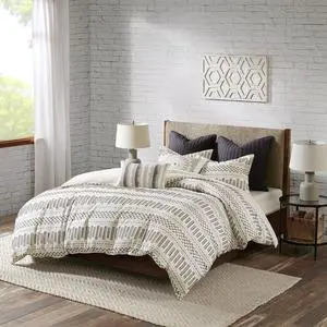 Soft King/Cal King Cotton Jacquard Duvet Cover Mini SetFarmhouse Style, Matching Shams, Machine Washable, Quilt Sets,Exquisite. Soft King/Cal King Cotton Jacquard Duvet Cover Mini SetFarmhouse Style, Matching Shams, Machine Washable, Quilt Sets,Exquisite.