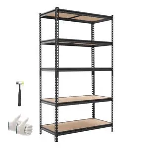 Storage Shelves, 5-Tier Adjustable, 2500 lbs Capacity, Heavy Duty Garage Storage Shelving Unit, Metal Utility Rack Shelf, for Garage Warehouse Basement Kitchen, 40.35" W x 20.35" D x 71.38" H Storage Shelves, 5-Tier Adjustable, 2500 lbs Capacity, Heavy Duty Garage Storage Shelving Unit, Metal Utility Rack Shelf, for Garage Warehouse Basement Kitchen, 40.35" W x 20.35" D x 71.38" H