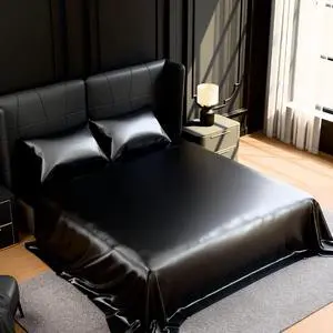 Ultra-Soft Satin Sheets King Size Bed Set, Luxury Soft Black Silky Sheets for Hair and Skin, Non-Fading & Wrinkle Free, 2 Pillowcases, 1 Flat Sheet, 1 Fitted Sheet Ultra-Soft Satin Sheets King Size Bed Set, Luxury Soft Black Silky Sheets for Hair and Skin, Non-Fading & Wrinkle Free, 2 Pillowcases, 1 Flat Sheet, 1 Fitted Sheet