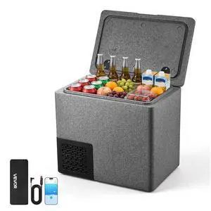 12 Volt Refrigerator, 21.1 QT/ 20L Car Fridge, Portable Ultra-Light EPP Freezer, APP Control Electric Compressor, 12V/24V DC, 14 to 50, for Truck Van RV SUV Boat Travel Camping 12 Volt Refrigerator, 21.1 QT/ 20L Car Fridge, Portable Ultra-Light EPP Freezer, APP Control Electric Compressor, 12V/24V DC, 14 to 50, for Truck Van RV SUV Boat Travel Camping