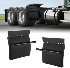 Quarter Fenders for Semi Trucks, 24" x 24" Semi Truck Fenders with Tube Bracket and Mounting Hardware, 1 Pair Right & Left Quarter Fender Set, Fit for Freightliner, Peterbilt, Kenworth Quarter Fenders for Semi Trucks, 24" x 24" Semi Truck Fenders with Tube Bracket and Mounting Hardware, 1 Pair Right & Left Quarter Fender Set, Fit for Freightliner, Peterbilt, Kenworth