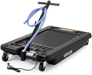 Low Profile Oil Drain Pan, 17 Gal Capacity, Rolling Oil Drain Pan with 110V High-Flow Electric Pump, 7.2 ft Hose & T Folding Handle, Leak-proof & Corrosion-resistant, Fit for Trucks, ATVs, Black Low Profile Oil Drain Pan, 17 Gal Capacity, Rolling Oil Drain Pan with 110V High-Flow Electric Pump, 7.2 ft Hose & T Folding Handle, Leak-proof & Corrosion-resistant, Fit for Trucks, ATVs, Black
