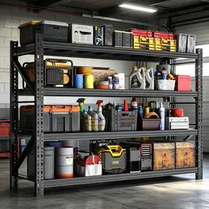Garage Shelves Heavy Duty 73" H*57" W*23.6" D Metal Garage Shelving Unit High Load Capacity Industrial Storage Shelves for Garage Garage Shelves Heavy Duty 73" H*57" W*23.6" D Metal Garage Shelving Unit High Load Capacity Industrial Storage Shelves for Garage