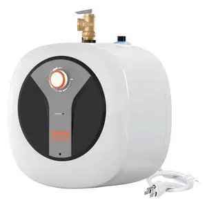 Electric Mini-Tank Water Heater 2.5-Gallon Tank, 1440W Hot Water Boiler Storage, Safety Temperature Pressure Valve Easy Install, for Kichen Bathroom Restaurant, Shelf Wall Floor Mounted Electric Mini-Tank Water Heater 2.5-Gallon Tank, 1440W Hot Water Boiler Storage, Safety Temperature Pressure Valve Easy Install, for Kichen Bathroom Restaurant, Shelf Wall Floor Mounted