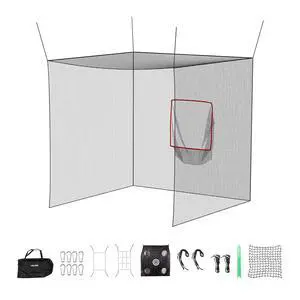 Baseball Batting Cage,Professional Softball Baseball Batting Hitting Training Net,Heavy Duty Enclosed PE Practice Portable Pitching Cage Net&Carry Bag,for Backyard,Field,Indoor&Outdoor Baseball Batting Cage,Professional Softball Baseball Batting Hitting Training Net,Heavy Duty Enclosed PE Practice Portable Pitching Cage Net&Carry Bag,for Backyard,Field,Indoor&Outdoor