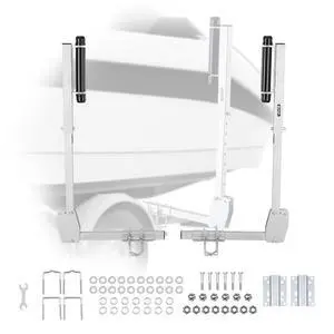 Boat Trailer Guide, 16.7"- 60 Adjustable Design Trailer Guide Poles, 2PCS Trailer Guide-Ons for Ski Boat, Fishing Boat or Sailboat Trailer Boat Trailer Guide, 16.7"- 60 Adjustable Design Trailer Guide Poles, 2PCS Trailer Guide-Ons for Ski Boat, Fishing Boat or Sailboat Trailer