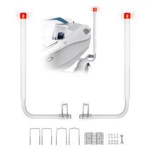 Boat Trailer Guide, 16.7"- 60 Adjustable Design Trailer Guide Poles, 2PCS Trailer Guide-Ons for Ski Boat, Fishing Boat or Sailboat Trailer Boat Trailer Guide, 16.7"- 60 Adjustable Design Trailer Guide Poles, 2PCS Trailer Guide-Ons for Ski Boat, Fishing Boat or Sailboat Trailer