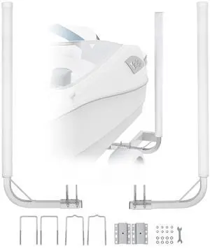 Boat Trailer Guide, 16.7"- 60 Adjustable Design Trailer Guide Poles, 2PCS Trailer Guide-Ons for Ski Boat, Fishing Boat or Sailboat Trailer Boat Trailer Guide, 16.7"- 60 Adjustable Design Trailer Guide Poles, 2PCS Trailer Guide-Ons for Ski Boat, Fishing Boat or Sailboat Trailer