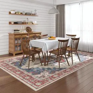 6x9 Washable Area Rug Patented Non-Slip Carpet, Low Pile, Child & Pet Friendly, High-Grip Rug Pad Included Ideal for Entryway, Living Room & Bedroom (Imperial Blossom) 6x9 Washable Area Rug Patented Non-Slip Carpet, Low Pile, Child & Pet Friendly, High-Grip Rug Pad Included Ideal for Entryway, Living Room & Bedroom (Imperial Blossom)
