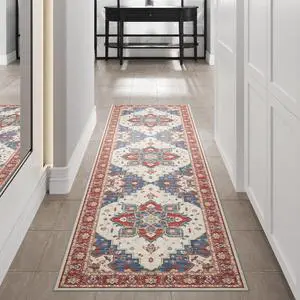 2.5x7 Washable Area Rug Patented Non-Slip Carpet, Low Pile, Child & Pet Friendly, High-Grip Rug Pad Included Ideal for Entryway, Living Room & Bedroom (Imperial Blossom) 2.5x7 Washable Area Rug Patented Non-Slip Carpet, Low Pile, Child & Pet Friendly, High-Grip Rug Pad Included Ideal for Entryway, Living Room & Bedroom (Imperial Blossom)