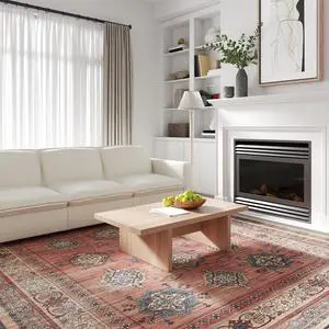 8x10 Washable Area Rug Patented Non-Slip Carpet, Low Pile, Child & Pet Friendly, High-Grip Rug Pad Included Ideal for Entryway, Living Room & Bedroom (Persian Ember) 8x10 Washable Area Rug Patented Non-Slip Carpet, Low Pile, Child & Pet Friendly, High-Grip Rug Pad Included Ideal for Entryway, Living Room & Bedroom (Persian Ember)