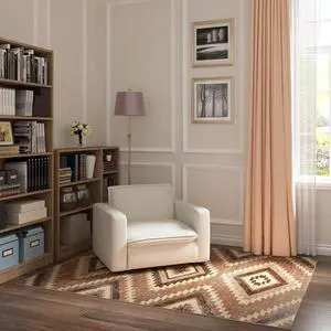 4x6 Washable Area Rug Patented Non-Slip Carpet, Low Pile, Child & Pet Friendly, High-Grip Rug Pad Included Ideal for Entryway, Living Room & Bedroom (Rustic Haven) 4x6 Washable Area Rug Patented Non-Slip Carpet, Low Pile, Child & Pet Friendly, High-Grip Rug Pad Included Ideal for Entryway, Living Room & Bedroom (Rustic Haven)