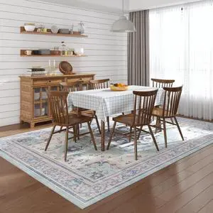 6x9 Washable Area Rug Patented Non-Slip Carpet, Low Pile, Child & Pet Friendly, High-Grip Rug Pad Included Ideal for Entryway, Living Room & Bedroom (Mint Mirage) 6x9 Washable Area Rug Patented Non-Slip Carpet, Low Pile, Child & Pet Friendly, High-Grip Rug Pad Included Ideal for Entryway, Living Room & Bedroom (Mint Mirage)