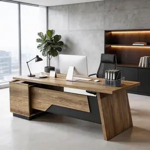 Executive Desk with Locking Drawer, Luxury L Shaped Desk with Wireless Charging & Power Outlet, 71"-78" Large Computer Table with Cabinets & Privacy Screen, Thick 1.57" Desktop (Right) Executive Desk with Locking Drawer, Luxury L Shaped Desk with Wireless Charging & Power Outlet, 71"-78" Large Computer Table with Cabinets & Privacy Screen, Thick 1.57" Desktop (Right)