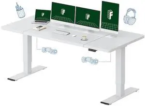 79"x32" Large Dual Motor Electric Standing Desk, White - 198 LBS Heavy-Duty Capacity, Ideal for Home Office, Creative Studio, or Multi-Monitor Setup 79"x32" Large Dual Motor Electric Standing Desk, White - 198 LBS Heavy-Duty Capacity, Ideal for Home Office, Creative Studio, or Multi-Monitor Setup