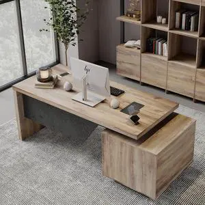 Extendable Executive Office Desk 62.99" or 70.87", Large Home Office Desk with Reversible Storage Cabinet, Cable Management, Modern Workspace Desk for Business (Left) Extendable Executive Office Desk 62.99" or 70.87", Large Home Office Desk with Reversible Storage Cabinet, Cable Management, Modern Workspace Desk for Business (Left)