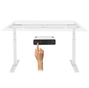 E6 Pro Oval Dual Motor 3 Stages Standing Desk Oval Leg Height Adjustable Electric Stand Up Desk Frame Only (White) E6 Pro Oval Dual Motor 3 Stages Standing Desk Oval Leg Height Adjustable Electric Stand Up Desk Frame Only (White)