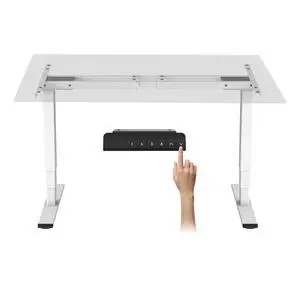 E6 Dual Motor Standing Desk Frame 3 Stages Electric Height Adjustable Stand Up Desk Frame Only (White) E6 Dual Motor Standing Desk Frame 3 Stages Electric Height Adjustable Stand Up Desk Frame Only (White)
