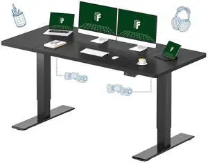 71"x32" Large Dual Motor Electric Standing Desk, Black - 198 LBS Heavy-Duty Capacity, Ideal for Home Office, Creative Studio, or Multi-Monitor Setup 71"x32" Large Dual Motor Electric Standing Desk, Black - 198 LBS Heavy-Duty Capacity, Ideal for Home Office, Creative Studio, or Multi-Monitor Setup