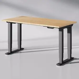 E6Q 4-Leg Dual Motor Standing Desk, 60"x30" Solid Bamboo Electric Height Adjustable Desk, Rock-Solid Stability, Heavy-Duty 540lb Capacity for Professional Workstations, Natural E6Q 4-Leg Dual Motor Standing Desk, 60"x30" Solid Bamboo Electric Height Adjustable Desk, Rock-Solid Stability, Heavy-Duty 540lb Capacity for Professional Workstations, Natural