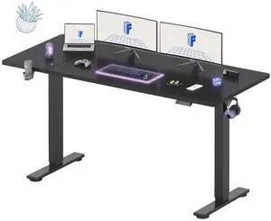 71x32 Inch Electric Large Standing Desk for Home & Office, Spacious Splice Board Desk with Cable Management & Organizer, Cup Holder & Hook, Black 71x32 Inch Electric Large Standing Desk for Home & Office, Spacious Splice Board Desk with Cable Management & Organizer, Cup Holder & Hook, Black