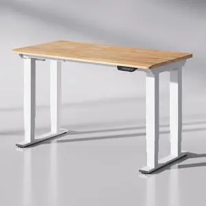 E6Q 4-Leg Dual Motor Standing Desk, 55"x28" Solid Rubberwood Electric Height Adjustable Desk, Rock-Solid Stability, Heavy-Duty 540lb Capacity for Professional Workstations, Maple E6Q 4-Leg Dual Motor Standing Desk, 55"x28" Solid Rubberwood Electric Height Adjustable Desk, Rock-Solid Stability, Heavy-Duty 540lb Capacity for Professional Workstations, Maple