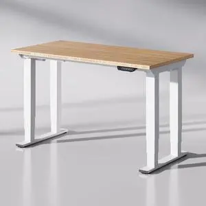 E6Q 4-Leg Dual Motor Standing Desk, 55"x28" Solid Bamboo Electric Height Adjustable Desk, Rock-Solid Stability, Heavy-Duty 540lb Capacity for Professional Workstations, Natural E6Q 4-Leg Dual Motor Standing Desk, 55"x28" Solid Bamboo Electric Height Adjustable Desk, Rock-Solid Stability, Heavy-Duty 540lb Capacity for Professional Workstations, Natural