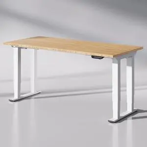 E6Q 4-Leg Dual Motor Standing Desk, 72"x30" Solid Bamboo Electric Height Adjustable Desk, Rock-Solid Stability, Heavy-Duty 540lb Capacity for Professional Workstations, Natural E6Q 4-Leg Dual Motor Standing Desk, 72"x30" Solid Bamboo Electric Height Adjustable Desk, Rock-Solid Stability, Heavy-Duty 540lb Capacity for Professional Workstations, Natural
