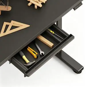 Under Desk Drawer, Under table Mounted Drawer, Standing Workstation Storage Attachment - 20.6 Width, Black Under Desk Drawer, Under table Mounted Drawer, Standing Workstation Storage Attachment - 20.6 Width, Black
