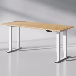 E6Q 4-Leg Dual Motor Standing Desk, 78"x30" Solid Bamboo Electric Height Adjustable Desk, Rock-Solid Stability, Heavy-Duty 540lb Capacity for Professional Workstations, Natural E6Q 4-Leg Dual Motor Standing Desk, 78"x30" Solid Bamboo Electric Height Adjustable Desk, Rock-Solid Stability, Heavy-Duty 540lb Capacity for Professional Workstations, Natural