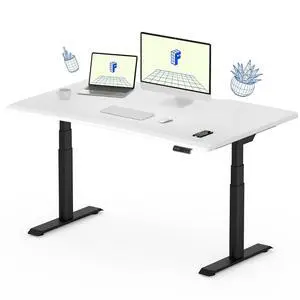 E6 Pro Oval Leg Dual Motor 3 Stages Standing Desk 48x30 Inch Skin-Friendly Electric Height Adjustable Whole-Piece Sit Stand Up Desk 150KG Load Capacity (Black Frame + White Desktop) E6 Pro Oval Leg Dual Motor 3 Stages Standing Desk 48x30 Inch Skin-Friendly Electric Height Adjustable Whole-Piece Sit Stand Up Desk 150KG Load Capacity (Black Frame + White Desktop)