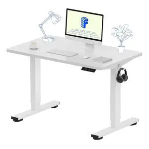 EN1 One-Piece Standing Desk 40 x 24 Inches Height Adjustable Desk for Home Office and Computer Workstation (White Frame + White Desktop) EN1 One-Piece Standing Desk 40 x 24 Inches Height Adjustable Desk for Home Office and Computer Workstation (White Frame + White Desktop)