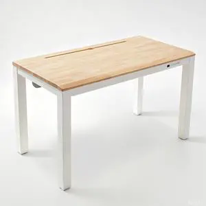 E3Q-PRO 4-Leg Dual Motor Standing Desk, Complete Workspace System with Integrated Power & Cable Management, 55"x28" Solid Rubberwood Desktop, USB Charging, 265 lbs Capacity, Natural E3Q-PRO 4-Leg Dual Motor Standing Desk, Complete Workspace System with Integrated Power & Cable Management, 55"x28" Solid Rubberwood Desktop, USB Charging, 265 lbs Capacity, Natural