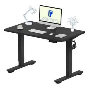 EN1 One-Piece Standing Desk 40 x 24 Inches Solid Desktop Electric Height Adjustable Desk for Home Office (Black Frame + Black Desktop) EN1 One-Piece Standing Desk 40 x 24 Inches Solid Desktop Electric Height Adjustable Desk for Home Office (Black Frame + Black Desktop)